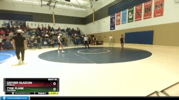 150 lbs Champ. Round 2 - Tyge Plank, Tonasket vs Zayvier Olazcon, Othello