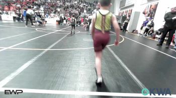 55 lbs Consi Of 8 #2 - Brentley Cochran, Cleveland Takedown vs Johnny Weisinger, Wyandotte Youth Wrestling