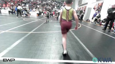 55 lbs Consi Of 8 #2 - Brentley Cochran, Cleveland Takedown vs Johnny Weisinger, Wyandotte Youth Wrestling