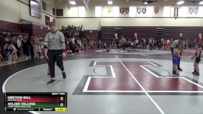 SPW-10 lbs Quarterfinal - Greyson Ball, USA MAT CLUB vs Holden Kellogg, Tiger Wrestling Club