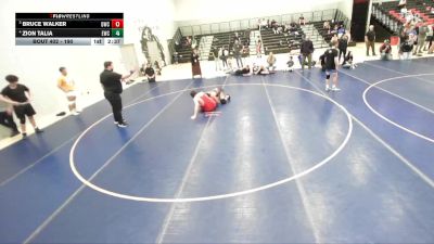 190 lbs Quarterfinal - Bruce Walker, Defiant Wrestling Club vs Zion Talia, Excalibur Wrestling Club