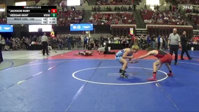 120 lbs Quarterfinal - Keegan Hunt, Mine Yard Dogs Wrestling Club vs Jackson Roby, Team Champs