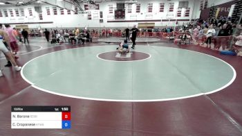 132 lbs Quarterfinal - Nicholas Barone, Scorpions Wrestling School NJ vs Christopher Cropanese, Hightstown