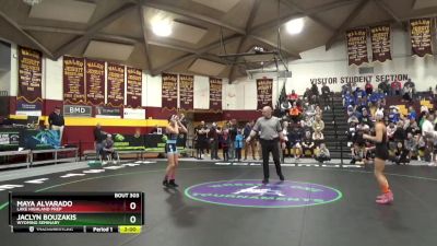 105 lbs Semifinal - Jaclyn Bouzakis, Wyoming Seminary vs Maya Alvarado, Lake Highland Prep