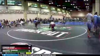 220 lbs Round 7 (10 Team) - Gregory Johnson, Warrior Elite vs Connor Koert, First Baptist Academy