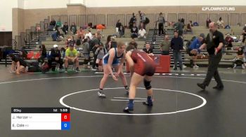 65 kg Round Of 16 - Jade Herzer, Team Wisconsin vs Emma Cole, Team Missouri