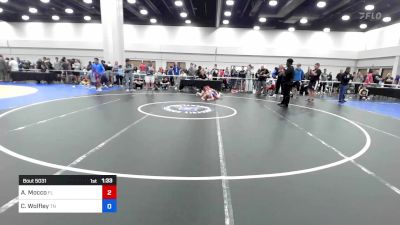90-100 lbs Rr Rnd 2 - Anna Mocco, Florida vs Charlee Wolfley, Tennessee