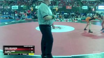 G - 185 lbs Champ. Round 1 - Clara Laird, Havre Girls vs Opal Brannon, Lincoln County Girls