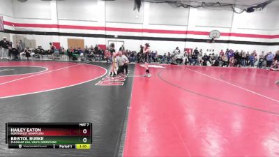 83-87 lbs Round 1 - Hailey Eaton, Northwest Grapplers vs Bristol Burke, Pleasant Hill Youth Wrestling