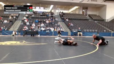 103 lbs Quarterfinal - Megan Valdez, Lindenwood University vs Mackenzie Graves, Quincy