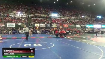 G - 107 lbs Champ. Round 1 - Alyvia Ruiz, Billings West Girls vs Sophie Catt, Billings Senior High School Girls