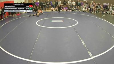 138 lbs Champ. Round 2 - Rodolfo Espinoza Mendoza, Battle Ground vs Wade Bruhn, Enumclaw