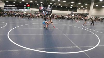 80 lbs Cons. Rd Of 32 - Axel Stravlo, Tough N Technical Wrestling Club (TNTWC) vs Treyson Goebel, MWC Wrestling Academy