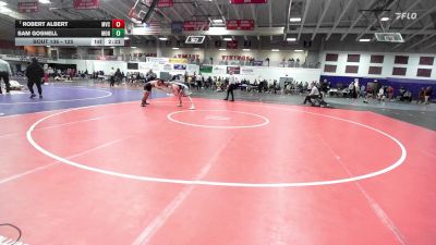 125 lbs Champ. Round 2 - Robert Albert, Missouri Valley vs Sam Gosnell, Montreat College