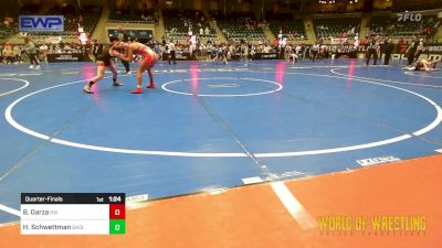 110 lbs Quarterfinal - Brooklynn Garza, RedWave Wrestling vs Harper Schwettman, Badlands Elite