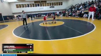 80 lbs Cons. Round 2 - Jaden Green, First Baptist Academy vs Evan Boswell, St. John`s School