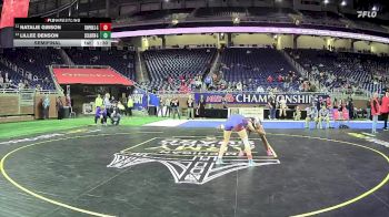 Girls-105 lbs Semifinal - Natalie Gibson, Chippewa Hills Hs Girls vs Lillee Denson, Lakeview H.s. (St Clair Shores) Girls