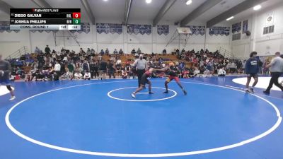 148 lbs Cons. Round 1 - Joshua Phillips, Berkeley vs Diego Galvan, Hollister