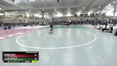 45 lbs 1st Place Match - Ryder Gatt, Backyard Brawlers vs Clark Ballay, McMinn Tribe Wrestling Club