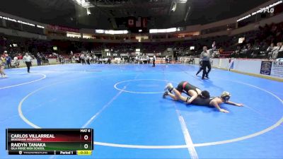 138 lbs Cons. Semi - Carlos Villarreal, Bradshaw Mountain vs Raidyn Tanaka, Gila Ridge High School