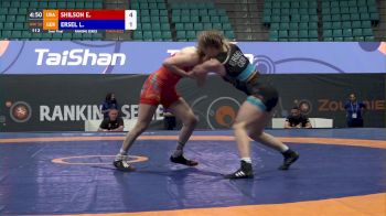 53 kg Semifinal - Emily Shilson, USA vs Lisa Ersel, GER