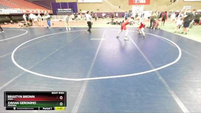 137-137 B Round 2 - Braxtyn Brown, Iowa vs Zavian Geronimo, Arizona