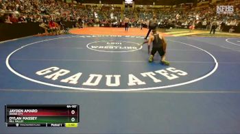 6A-157 lbs Champ. Round 1 - Dylan Massey, Mill Valley vs Jayden Amaro, Dodge City