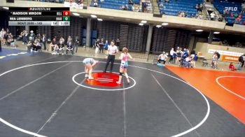 145 lbs Cons. Round 3 - Madison Minson, Unattached vs Mia Lemberg, Unattached
