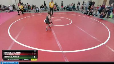 43 lbs Quarterfinal - Mattis Johnson, NB Elite Wrestling Club vs Maxwell Carson, Texas Takedown Academy