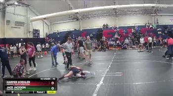 70 lbs Round 4 - Harper Koehler, Knights Youth Wrestling vs Jace Jackson, Gaston Grizzlies