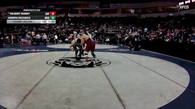 4A 215 lbs Champ. Round 1 - Gilbert Bunny, Shiprock vs Joseph Pacheco, Moriarty