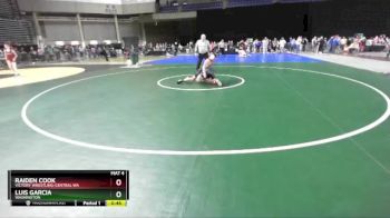 125 lbs Quarterfinal - Raiden Cook, Victory Wrestling-Central WA vs Luis Garcia, Washington