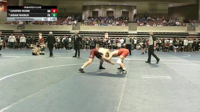 160 Championship Bracket Quarterfinal - Cooper Rowe, Mound Westonka vs Aidan Wasilk, Forest Lake