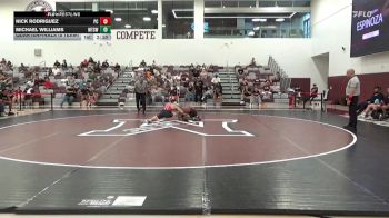 149 lbs Quarterfinals (8 Team) - Nick Rodriguez, Palomar College (RED) vs Michael Williams, Mt. SAC (White)