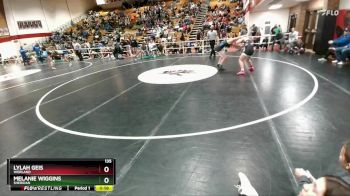 135 lbs Cons. Round 2 - Melanie Wiggins, Sheridan vs Lylah Geis, Worland