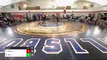 105 lbs Rr Rnd 2 - Logan Haney, Indiana Outlaws White vs Davian Hall, Death Squad