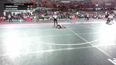 72 lbs Cons. Semi - Dylan Barber, Askren Wrestling Academy vs Holden Ficker, Amery Warriors