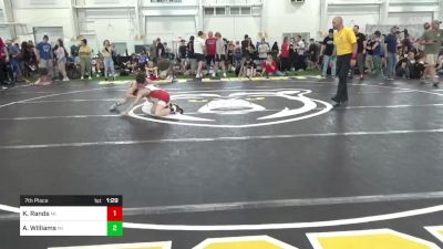 80-J lbs 7th Place - Kayden Rands, MI vs Anze Williams, MI