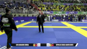 Sophia De Souza Santos Brito vs Livia Barasine Correa 2025 Brasileiro Jiu-Jitsu IBJJF