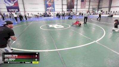 60 lbs Rd# 8- 12:30pm Saturday Final Pool - Jag Obrien, SELECT Utah vs Andres Tapia, SouthWest Elite