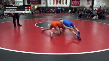 132 lbs Round 5 - Garrett Kuch, Benton Community vs Jayden Steapp, Solon