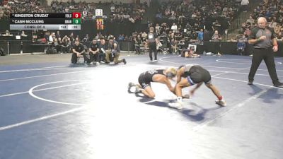 106 lbs Consi Of 4 - Kingston Cruzat, Folsom (SJ) vs Cash McClurg, Granite Hills (SD)