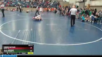 110 lbs Champ Round 1 (16 Team) - Creed Butler, Delta vs Gus Higgins, Pleasant Grove