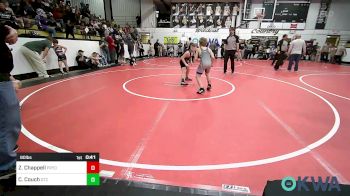 90 lbs Semifinal - Zayne Chappell, Pryor Tigers vs Cooper Couch, Grove Takedown Club