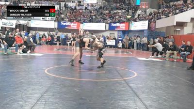 A - 138 lbs Champ. Round 1 - Jordan Warner, Frenchtown vs Brock Sneed, Three Forks/Ennis