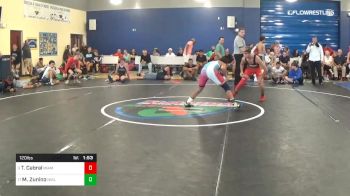 120 lbs Round Of 16 - Tyler Cabral, Miami Elite vs Michael Zunino, Hialeah Miami Lakes Senior High School