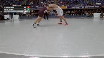 285 lbs Round 1 (16 Team) - Titus Waters, Wabash vs Tyler Raway, Augsburg