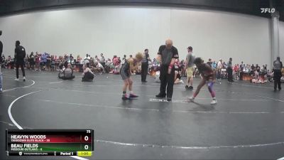 75 lbs Round 6 (8 Team) - Beau Fields, Missouri Outlaws vs Heavyn Woods, Takedown Elite Black