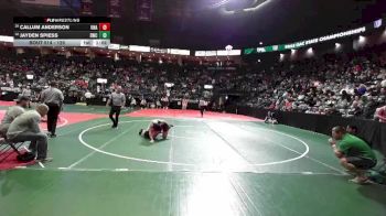 126 lbs Champ. Round 1 - Callum Anderson, Unattached vs Jayden Spiess, DWC3