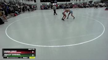100 lbs Cons. Round 4 - Marina Wince, Black Fox Wrestling Academy vs Presley Sandobal, Ohio